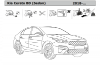 Фаркоп 6764-A Oris на Kia Cerato дорестайлинг 2018-2021. Необходима подрезка бампера. Тип шара: A. Нагрузки: 1500/75 кг, масса фаркопа 18 кг (без электрики в комплекте) от магазина ФаркопРос